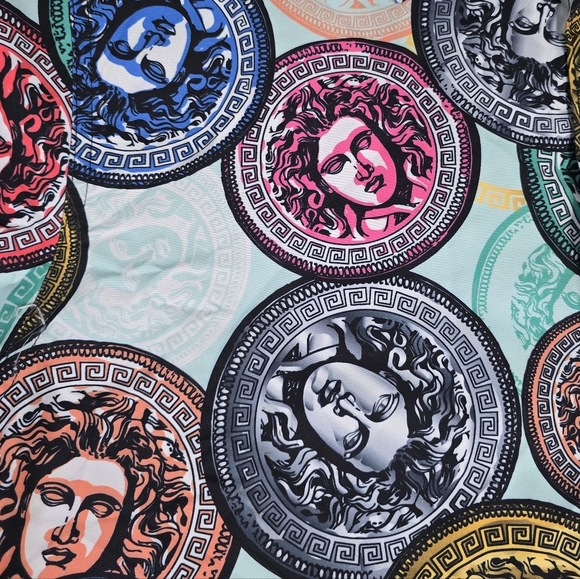 Red Ape | MCMXXXIII Medusa Coin Flip Button Down Mens Shirt - Plus SIZE 4x - Picture 14 of 16